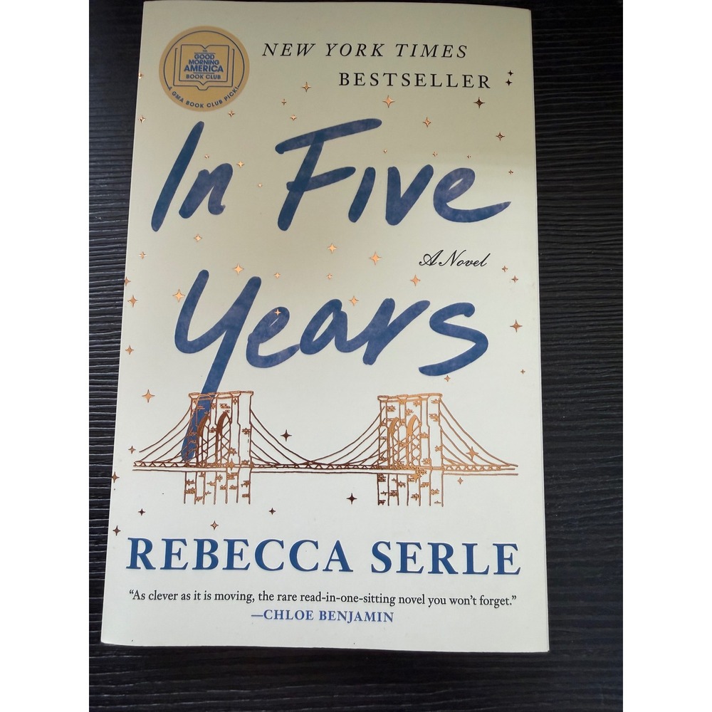 In Five Years by Rebecca Serle Paperback Novel Contemporary Romance Fiction Book